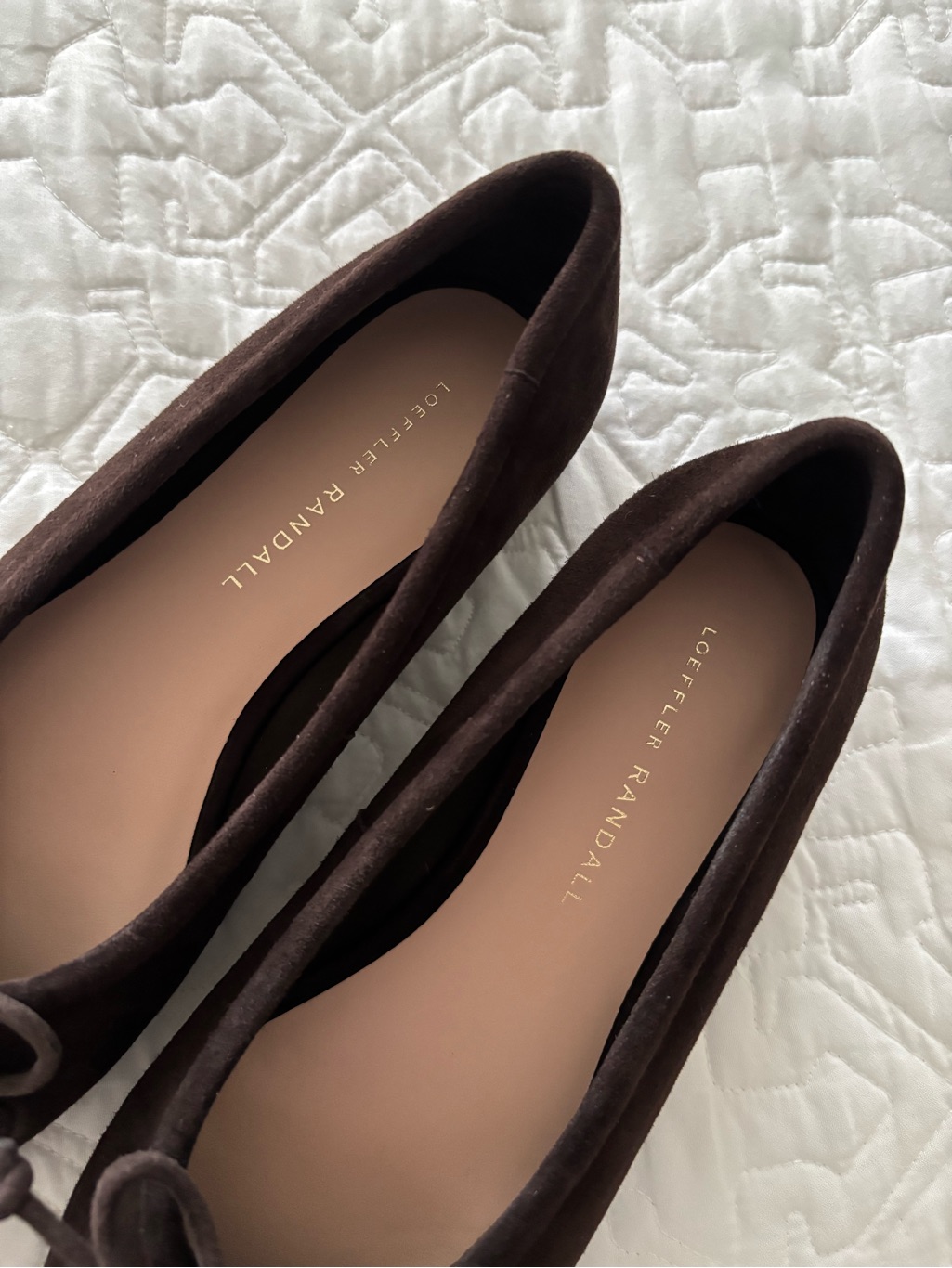 Loeffler Randall Noelle Brown Suede Bow Ballet Flats. — image 3 of 8